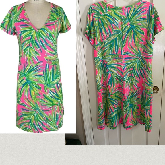 LILLY PULITZER Jessica Dress NWT Size Large Tiki Pink - Picture 11 of 11